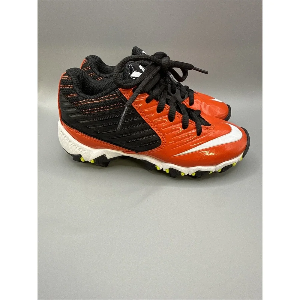 Nike Vapor Shark 2 Kids Football Cleats Orange Black 643161-011 Size 11C